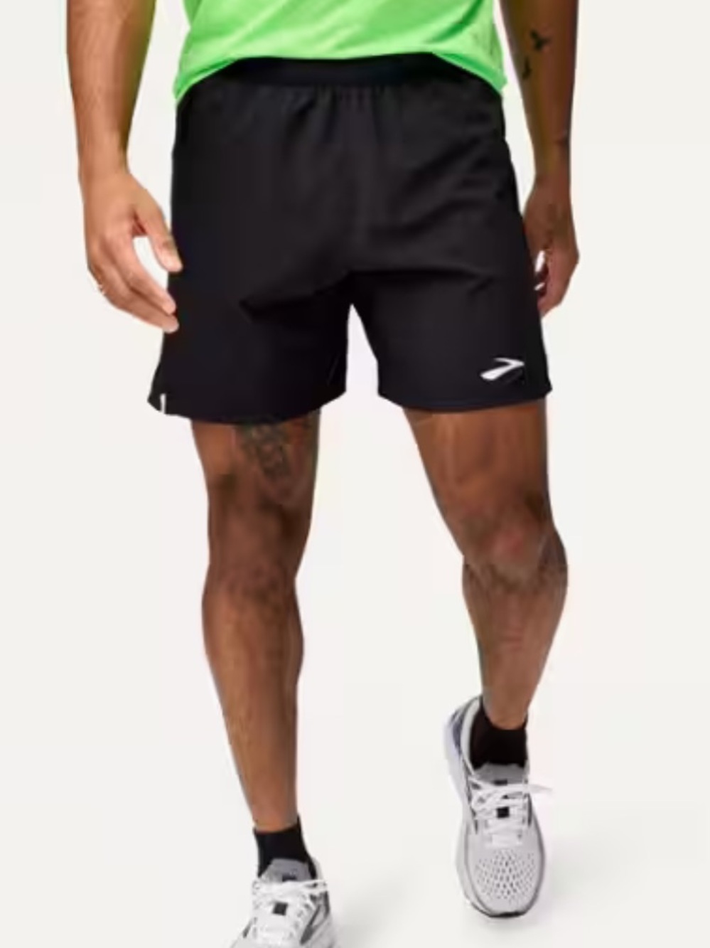Brooks Journey 7in Black Athletic Running Shorts